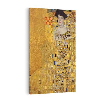 Obraz na płótnie 80x120 - "Portret Adele Bloch-Bauer I" (1907), Gustav Klimt - Reprodukcja - reprodukcja, obraz na płótnie