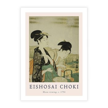 Plakat bez ramy 50x70 - Rycina Eishosai Choki - staraa chińska rycina, eishosai choki