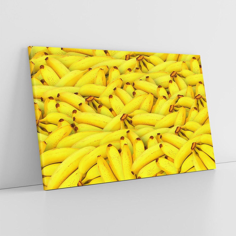 Obraz na płótnie 70x50 - Banany Owocowy Uśmiech - banany, owoce
