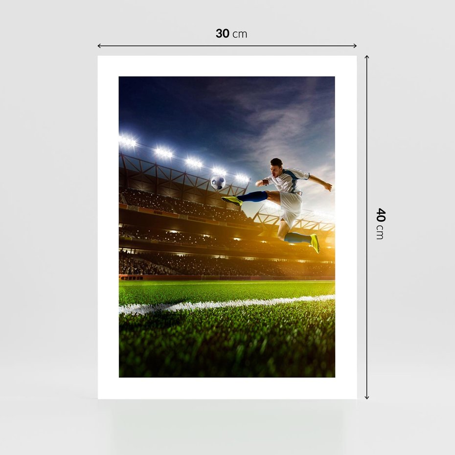 Plakat bez ramy 30x40 - Gol! Magia piłki nożnej - gol, piłka