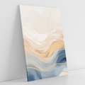 Obraz na płótnie 80x120 - Ukojenie Współczesności - abstrakcyjne fale, gładkie linie