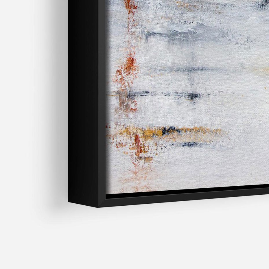 Obraz w ramie 70x50 - Kontrastujące Chaosy - abstrakcja, kontrast - rama czarna