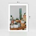 Plakat bez ramy 21x30 - Kaktusowa Galeria w Doniczkach - kaktusy w doniczkach, fotografia