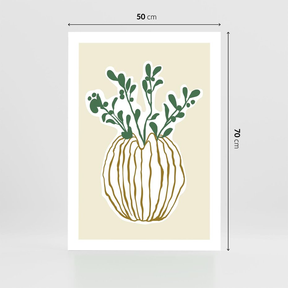 Plakat bez ramy 50x70 - Przenikające Formy - abstrakcyjny plakat, kwiaty