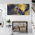 Obraz na płótnie 120x60 - Ekscytujące Skoki na Crossowym Motocyklu - cross, motocykl