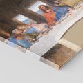 Obraz na płótnie 80x80 - "Ostatnia Wieczerza" (1495-1498) Leonardo da Vinci - Reprodukcja - reprodukcja, obraz na płótnie