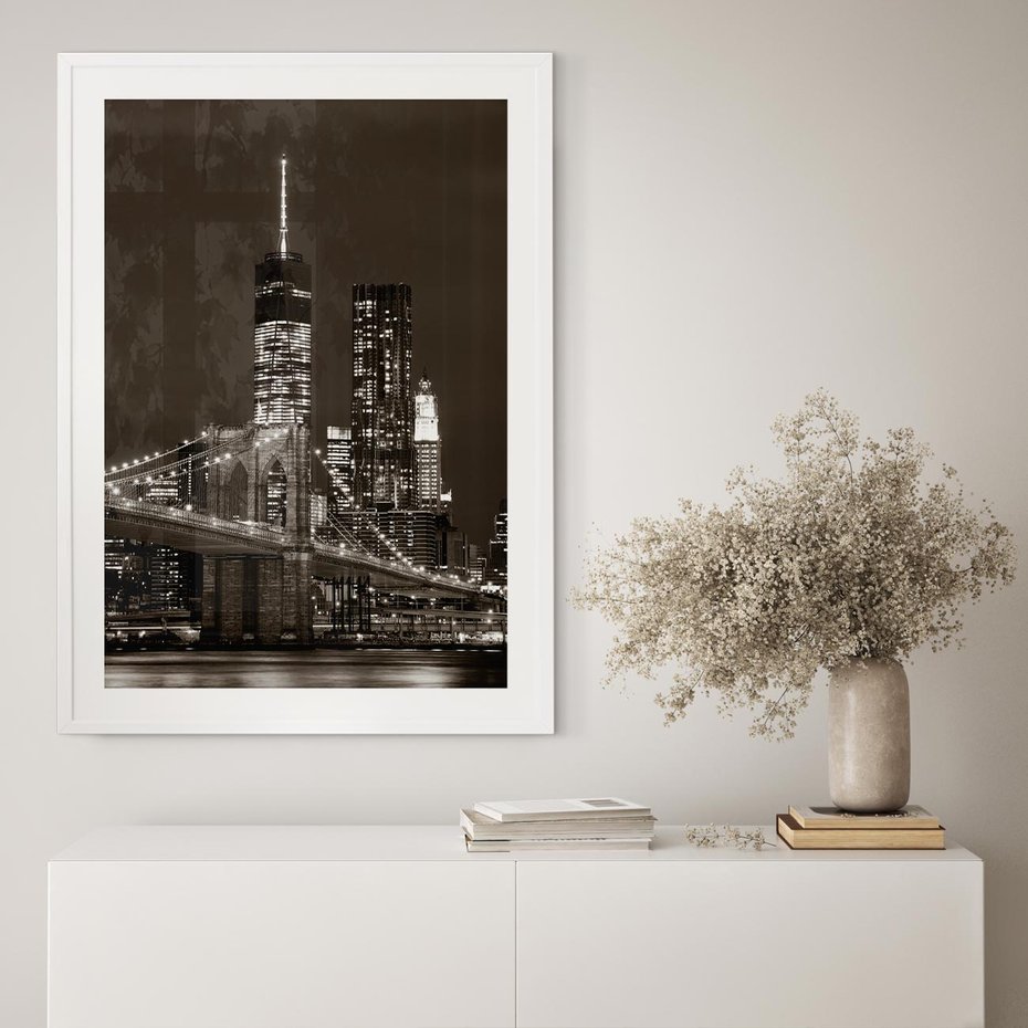 Plakat bez ramy 40x50 - Magia miasta nocą - miasto, noc