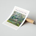 Plakat bez ramy 40x50 - Gauguin: Reprodukcja i Typografia - Gauguin, reprodukcja