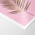 Plakat bez ramy 30x40 - Promienie złotej palmy - złota, palma