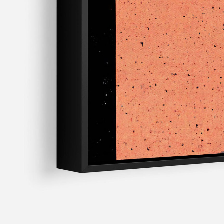 Obraz w ramie 70x100 - Loftowa Harmonia - abstrakcja, styl loftowy - rama czarna