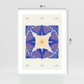 Plakat bez ramy 30x40 - Księga Abstrakcji - abstrakcyjna boho kompozycja, granatowe ćmy