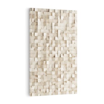 Obraz na płótnie 70x100 - Geometryczne 3D: Abstrakcyjna Harmonia - geometryczne, 3D