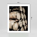 Plakat bez ramy 40x50 - Tradycyjne Beczki - beczki, rustykalna fotografia