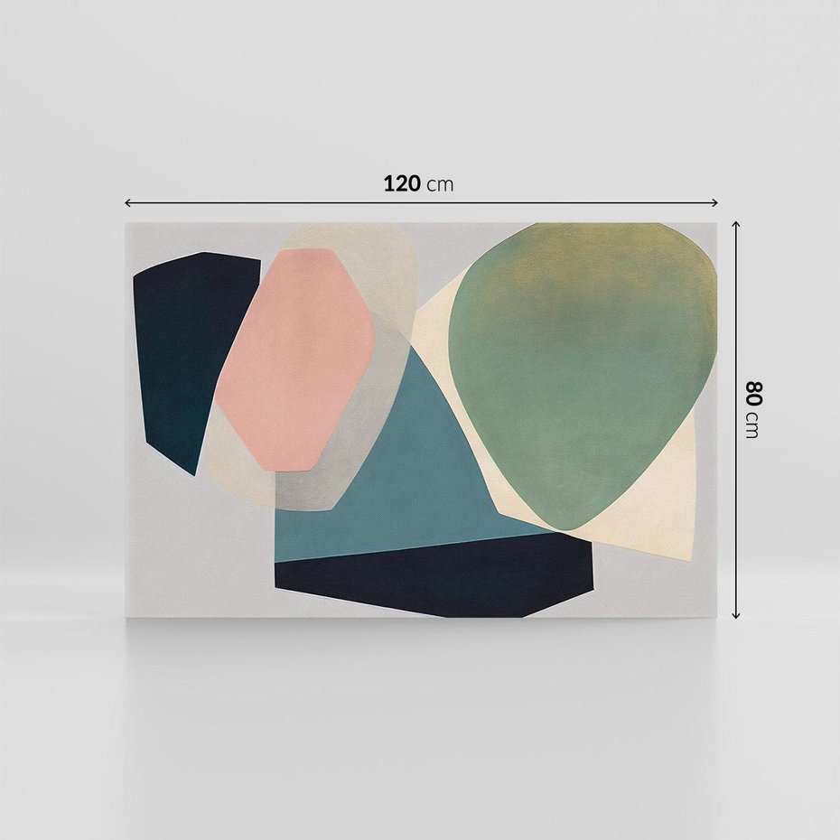 Obraz na płótnie 120x80 - Szare Tło Plam - abstrakcyjne plamy, kształty