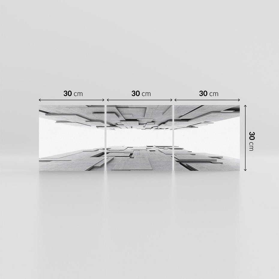 Obraz na płótnie 90x30 - Architektura 3D - architektura, 3D