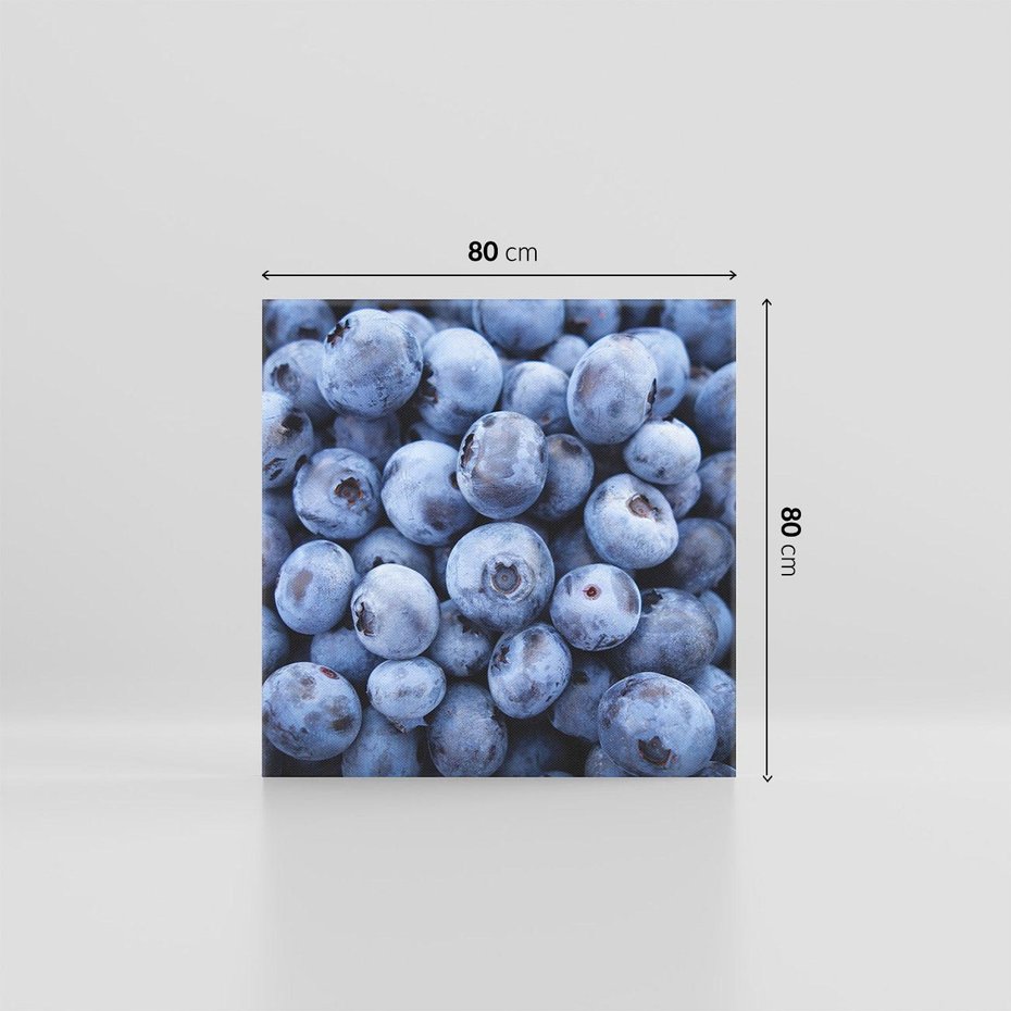 Obraz na płótnie 80x80 - Borówki Leśna Harmonia - borówki, owoce