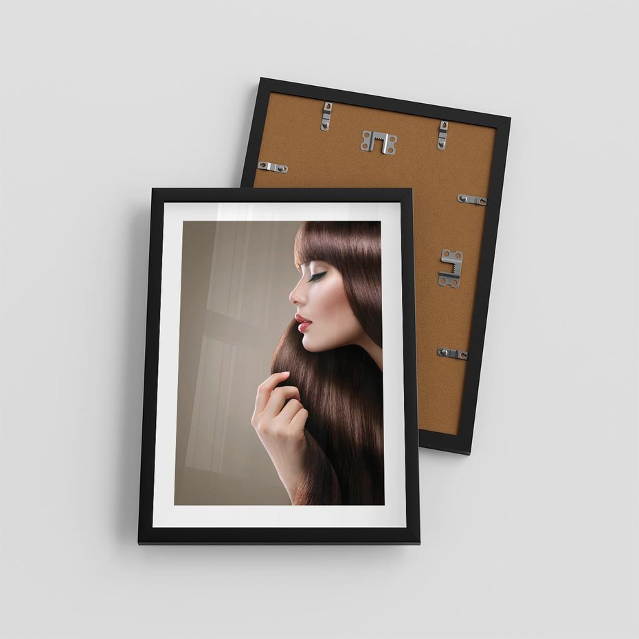 Plakat w ramie 30x40 - Piękno fryzury - włosy, fryzura - rama czarna