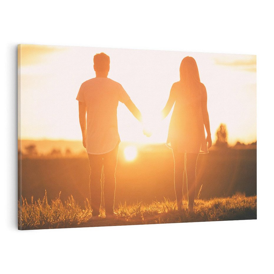Obraz na płótnie 120x80 - Para - Miłość Wspólnych Chwil - para, miłość