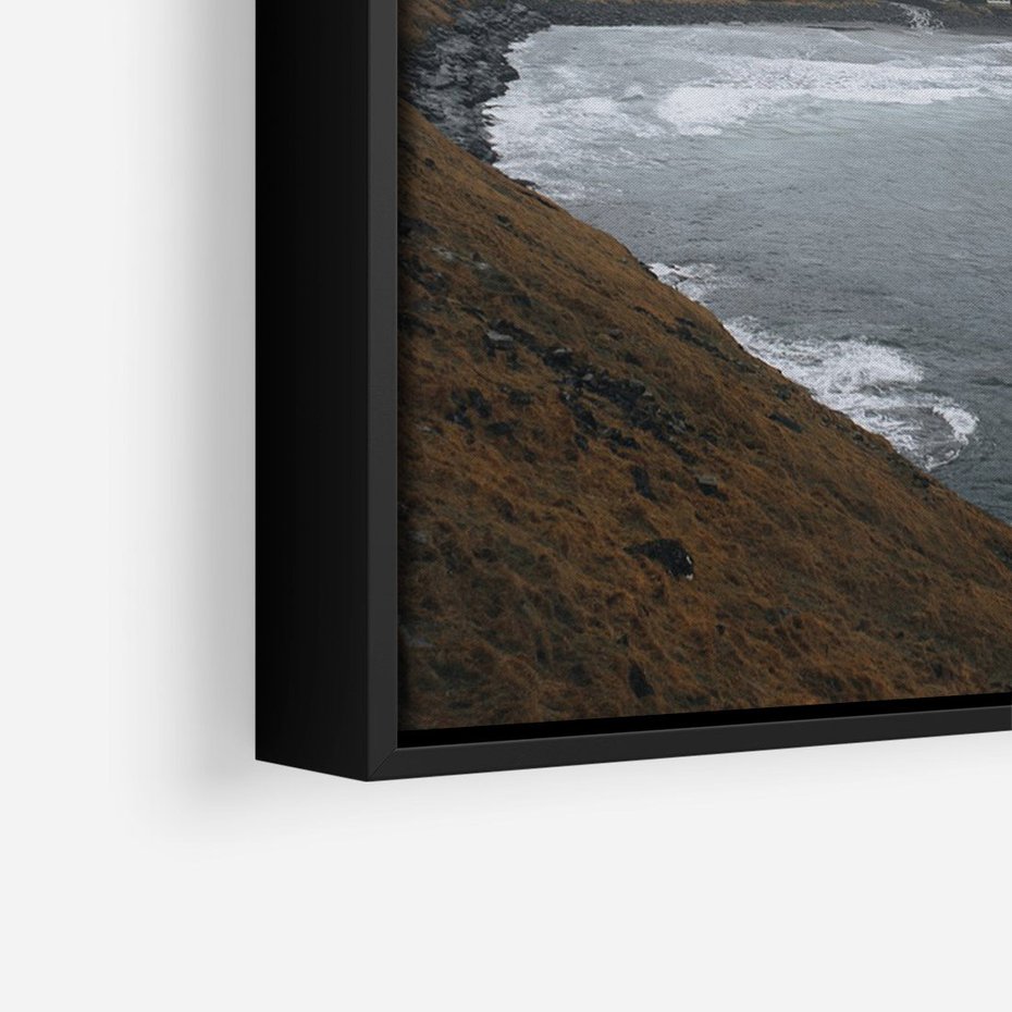 Obraz w ramie 50x70 - Spektakularna Przyroda - fiordy, Norwegia - rama czarna