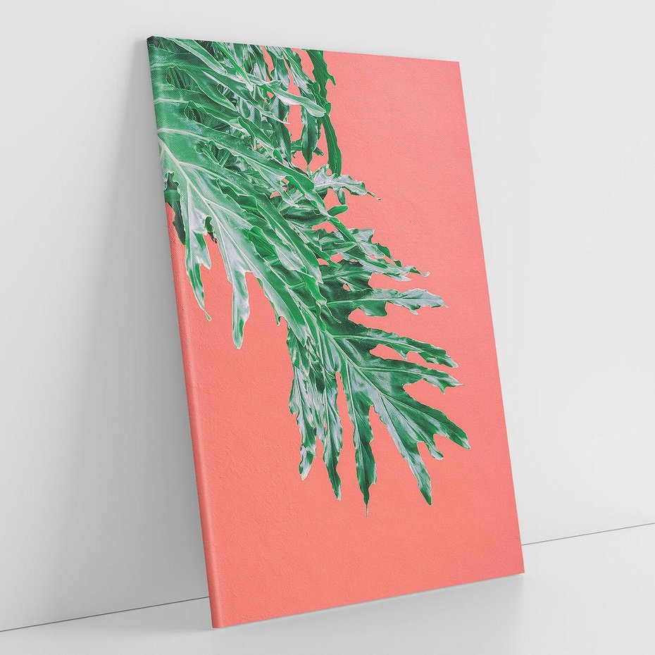 Obraz na płótnie 70x100 - Energetyczna Eksplozja Natury - liście, kolor