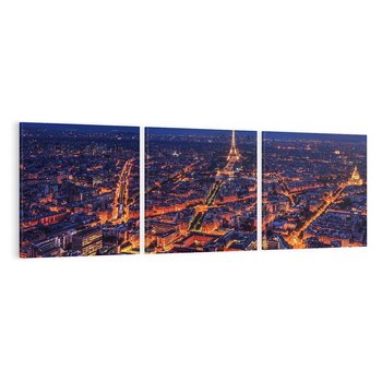 Obraz na płótnie 150x50 - Nocne impresje Paryża - Paryż, noc