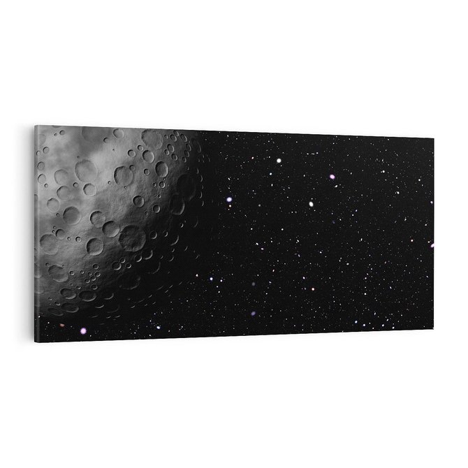 Obraz na płótnie 100x50 - Nocne opowieści księżycowe - księżyc, kosmos