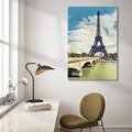 Obraz na płótnie 50x70 - Wieża Eiffla - Ikona Paryża - wieża, Eiffla