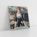 Obraz na płótnie 50x50 - "Bar w Folies-Bergère" (1882) Edouard Manet - Reprodukcja - reprodukcja, obraz na płótnie
