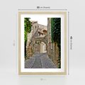 Plakat w ramie 30x40 - Urokliwa perspektywa uliczki - uliczka, perspektywa - rama drewno