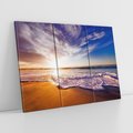 Obraz na płótnie 120x80 - Fale nad morzem - morze, plaża