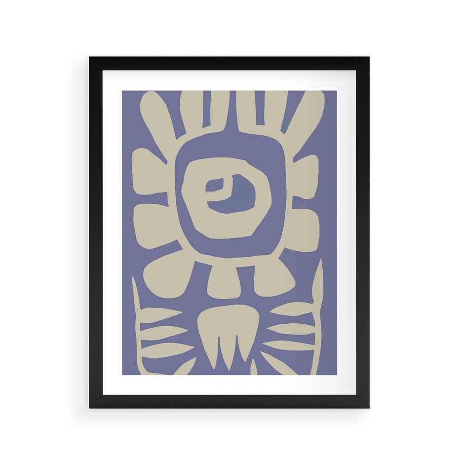 Plakat w ramie 40x50 - Widok Abstrakcyjny - skandynawski styl, plakat - rama czarna