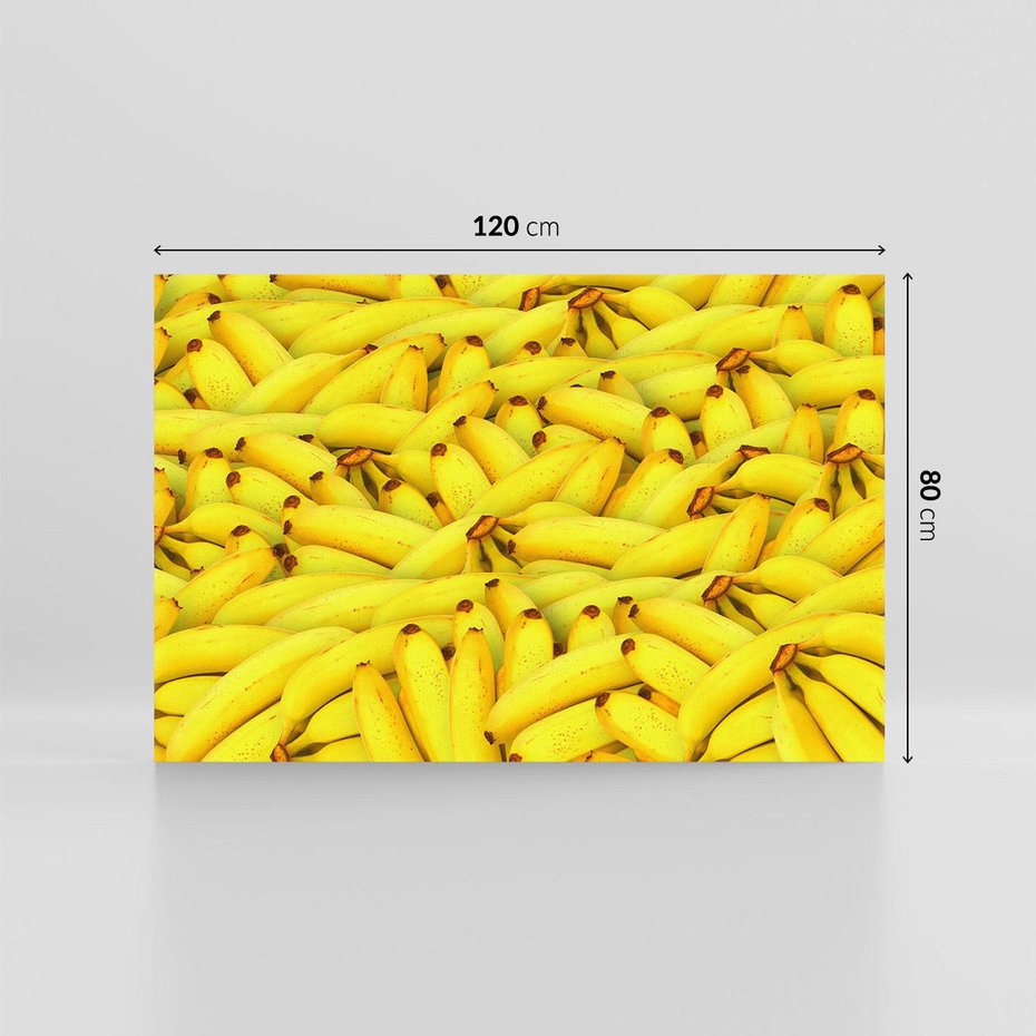 Obraz na płótnie 120x80 - Banany Owocowy Uśmiech - banany, owoce