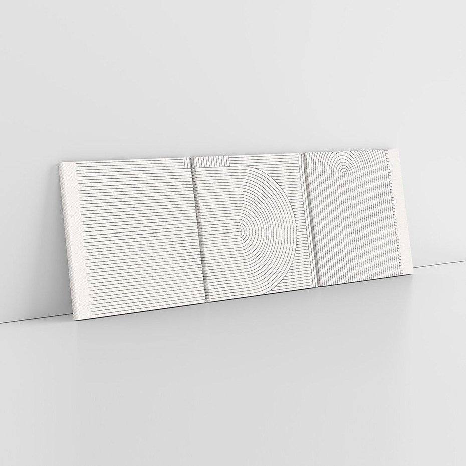 Obraz na płótnie 90x30 - Geometryczna Elegancja Mid Century - mid century, minimalizm