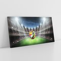 Obraz na płótnie 140x70 - Piłka nożna na stadionie: Pasja sportu - stadion, piłka