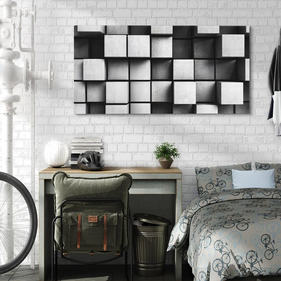 Obraz na płótnie 120x60 - Geometryczne Elegancje - nowoczesny, geometryczny