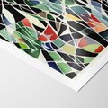 Plakat bez ramy 21x30 - Taniec Plam i Kształtów - abstrakcyjny akwarelowy obraz, plamy