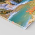 Obraz na płótnie 60x60 - Urok laotańskiego wodospadu - Laos, Azja