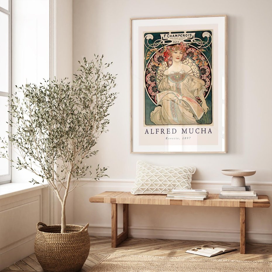 Plakat w ramie 40x50 - Piękno Art Nouveau - plakat, obraz - rama drewno