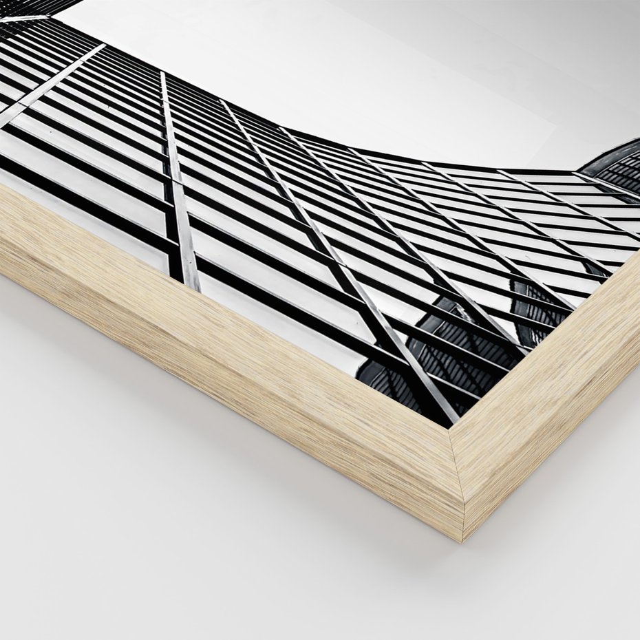 Zestaw obrazy w ramie 40x50 galeria - Architektura, perspektywa, wieżowce - rama drewno