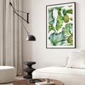 Plakat bez ramy 40x50 - Oaza Natury - liście, tropikalne