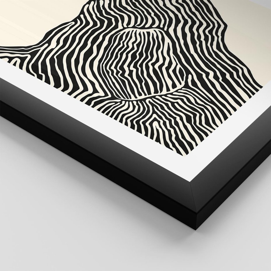 Plakat w ramie 40x50 - Podróżne Impresje - boho plakat, rycina - rama czarna