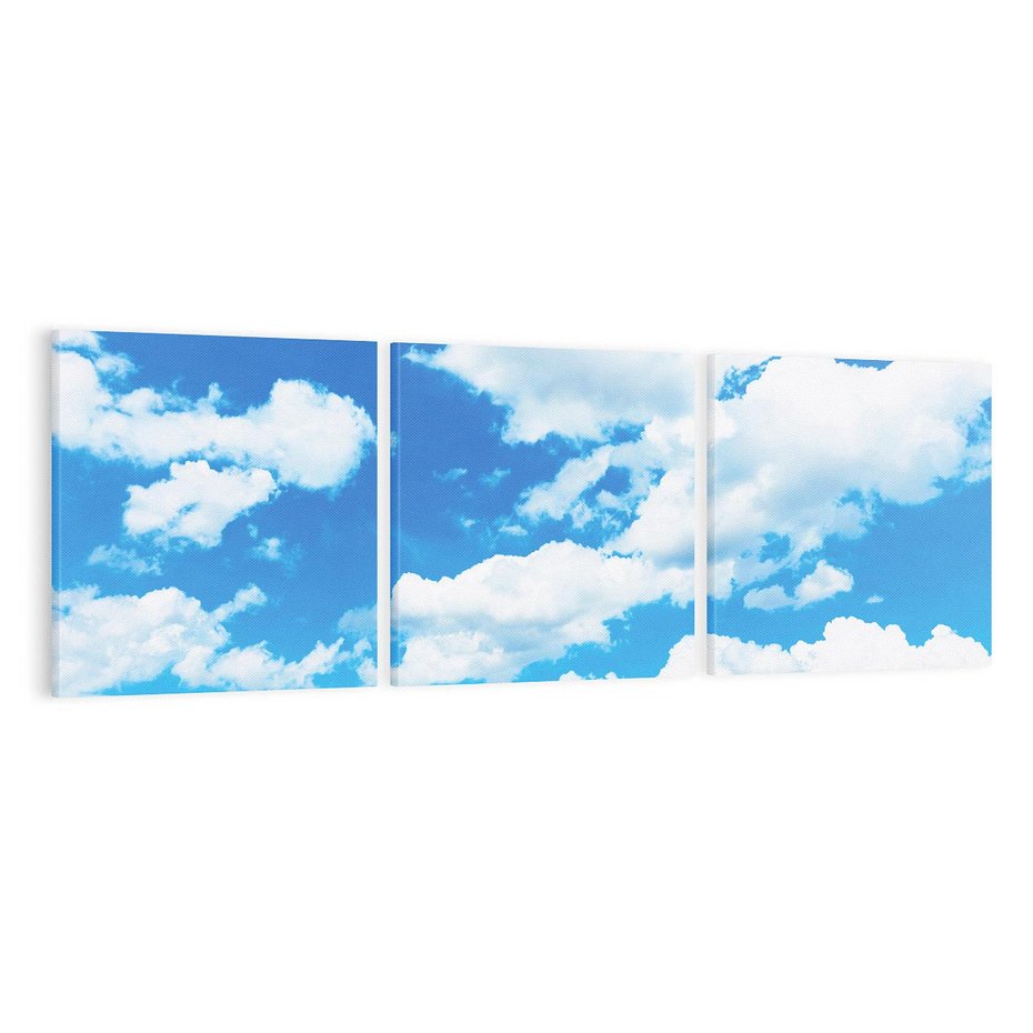 Obraz na płótnie 120x40 - Niebo pełne chmur - niebo, chmury