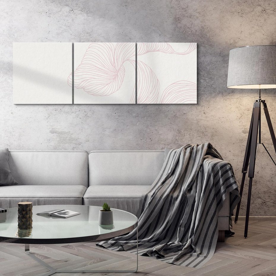 Obraz na płótnie 120x40 - Szept marzeń i tajemnic - abstrakcyjne, roślinne ornamenty