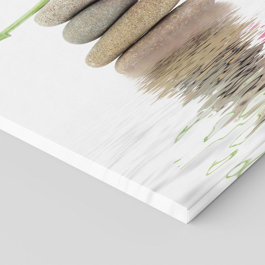 Obraz na płótnie 80x80 - Kwiatowe japońskie spa - japońskie, spa