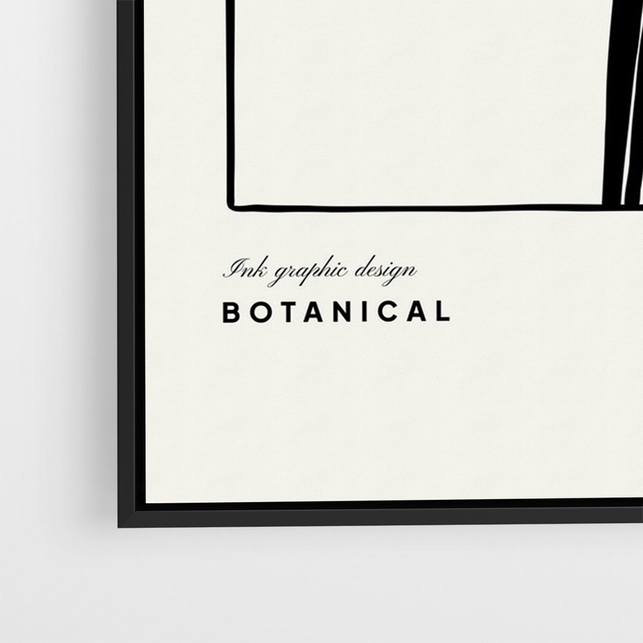 Obraz w ramie 70x100 - Symfonia kwiatowej ekspresji - kwiat, grafika - rama czarna