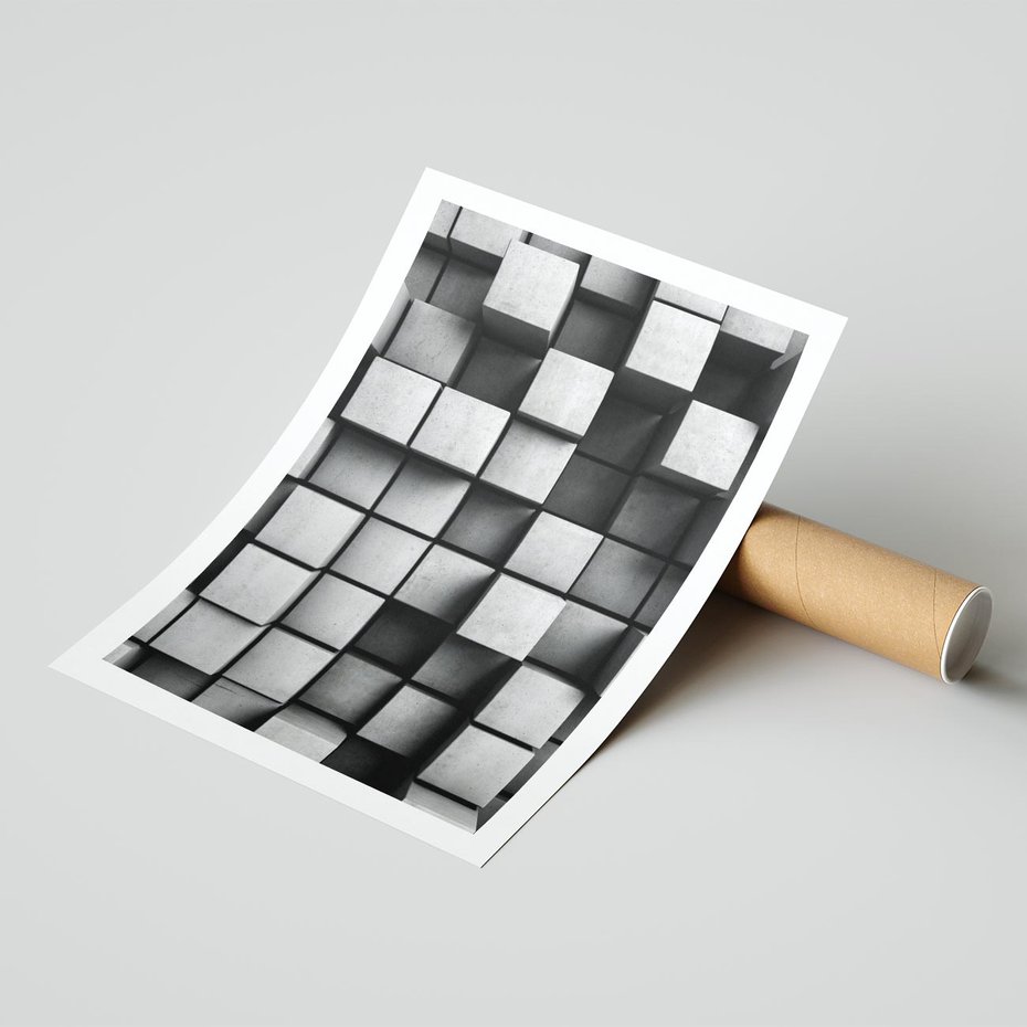 Plakat bez ramy 30x40 - Geometryczne Elegancje - nowoczesny, geometryczny