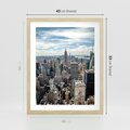 Plakat w ramie 40x50 - Duch Nowego Jorku - Manhattan, Nowy Jork - rama drewno