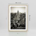 Plakat w ramie 50x70 - Dusza wielkiego miasta - Manhattan, Nowy Jork - rama drewno
