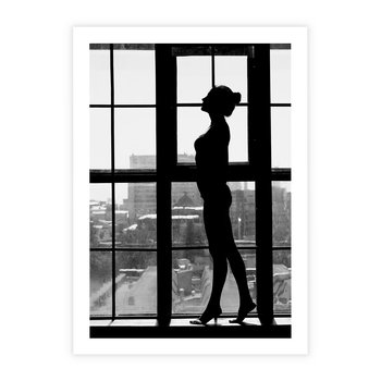 Plakat bez ramy 50x70 - Piękno Kobiecej Formy - retro zdjęcie, czarno białe