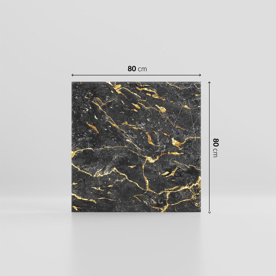Obraz na płótnie 80x80 - Egzotyczny Blask - marmur, złoto